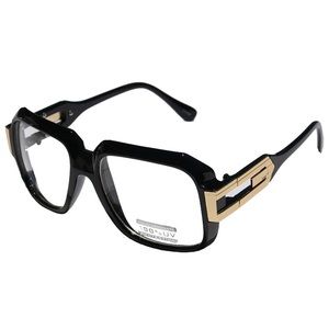 MEN’S GLOSSY BLACK RETRO LOOK GAZELLE GLASSES*NWT*